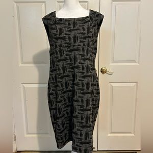 Calvin Klein gray and black dress